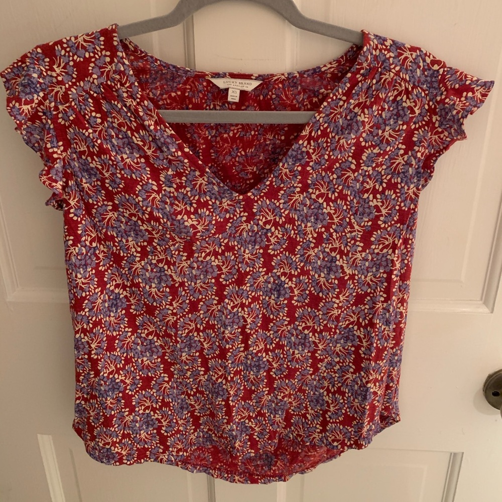 Lucky Brand floral print top